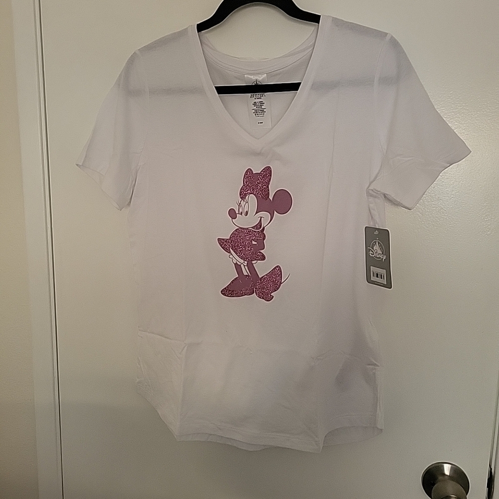 Disney White T-Shirt with Pink Graphic